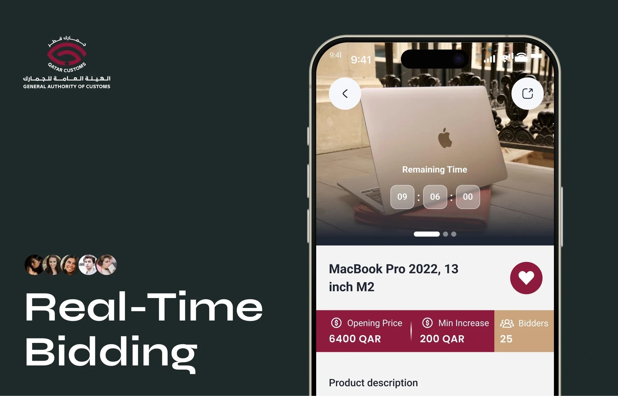 Mazad Al Jomrok real-time bidding